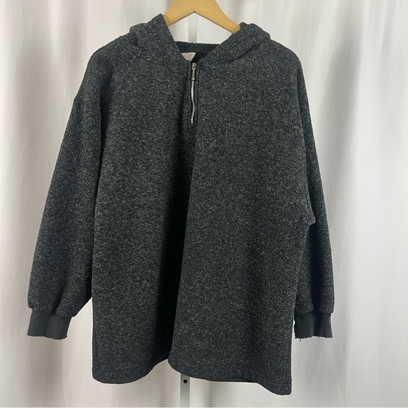 Hanna Andersson Small Medium Hooded Pullover Fleeve Half Zip Boxy Fall Winter - Picture 1 of 7